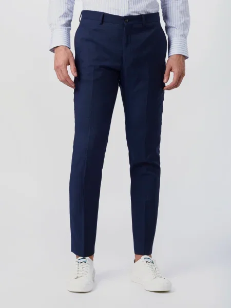JACK & JONES Chino nohavice JPRSOLARIS námornícka modrá