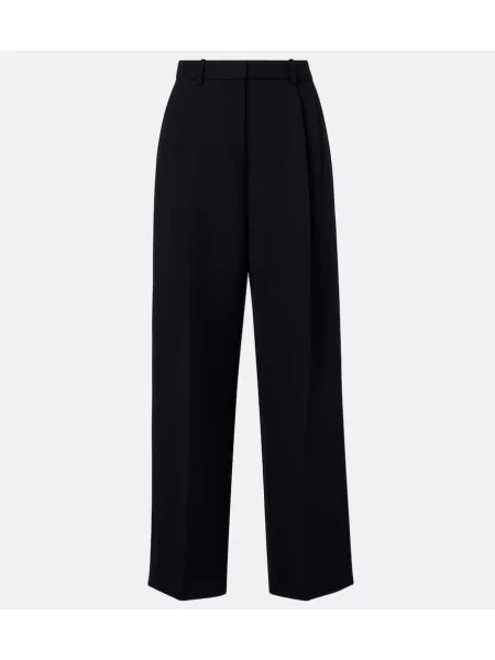 Pantaloni Khaite cu talie înaltă negru