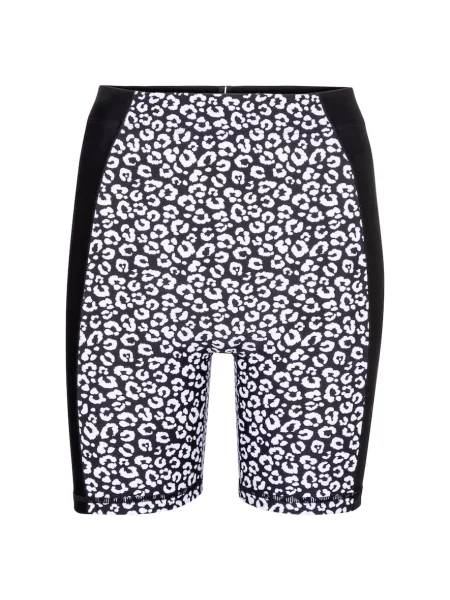 Pantaloni scurți Adam Selman Sport cu talie înaltă negru