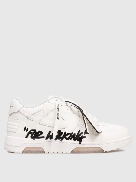 Шкіряні кросівки Out Of Office For Walking Off-white білі