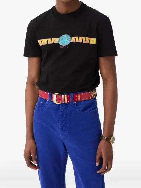 Tricou Versace din jerseu negru