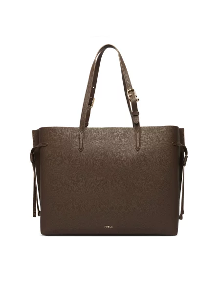 Ročna torba Furla Ava L Tote Temno zelena