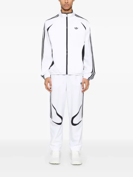 Pantaloni Adidas alergare alb