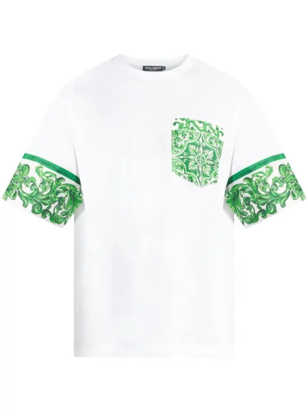 Tricou Dolce & Gabbana cu imagine alb
