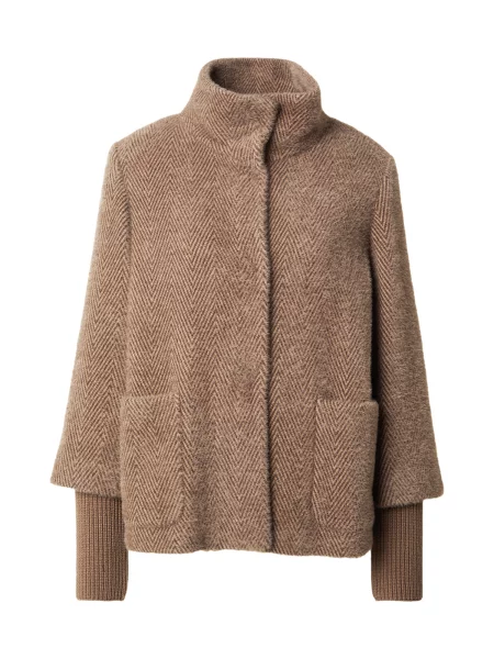 S.Oliver BLACK LABEL Prechodná bunda hnedá / svetlohnedá čierna