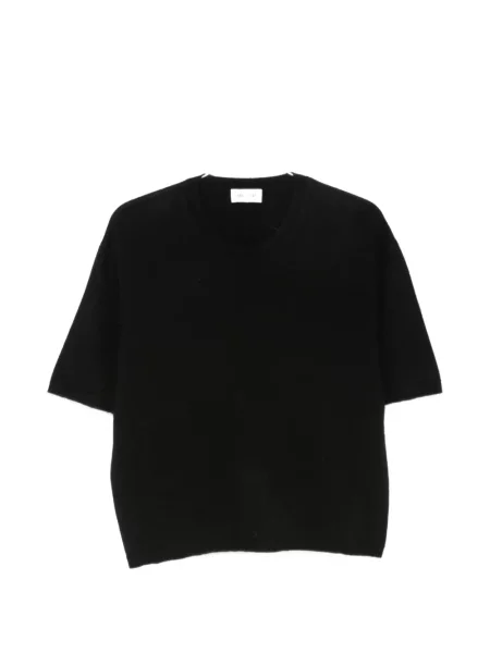 Tricou Soft Goat cu decolteu rotund negru