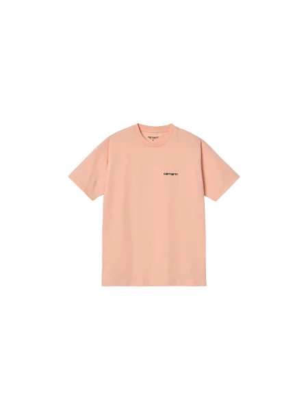 Carhartt WIP W S/S Script Embroidery T-S Grapefruit Kobiety Koszulki Carhartt WIP Size: L różowy