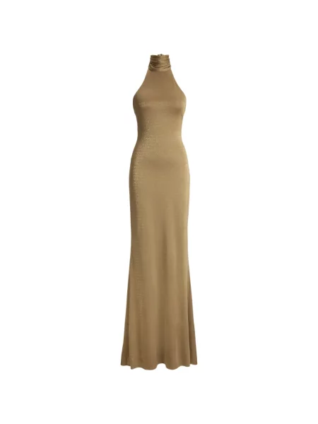 Rochie Ralph Lauren Collection din jerseu galben