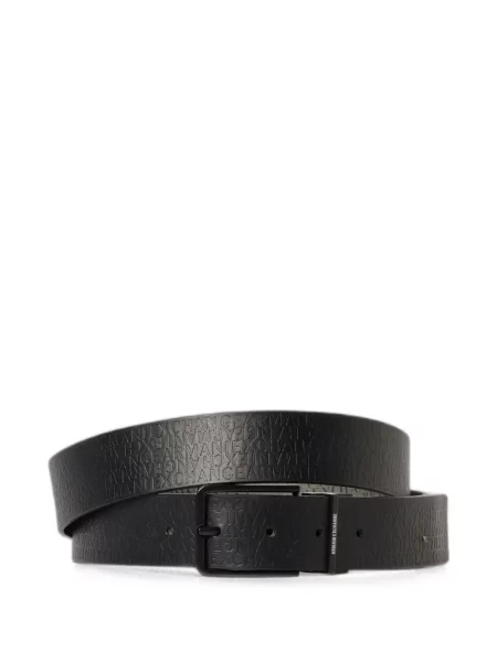 Reversibil curea Emporio Armani cu imagine negru