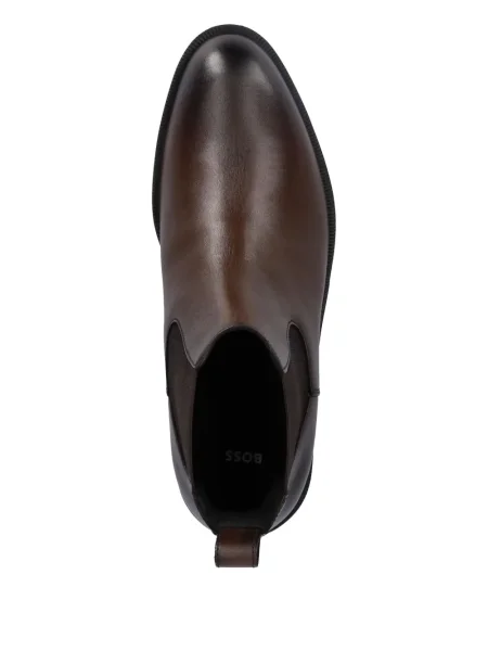 Botine chelsea Boss maro