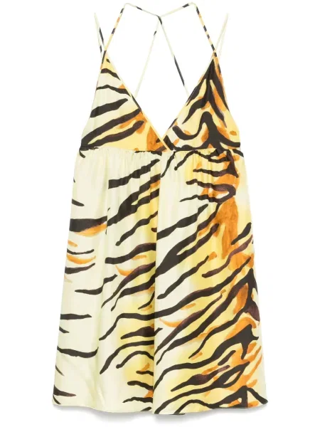 Rochie mini Nanushka galben