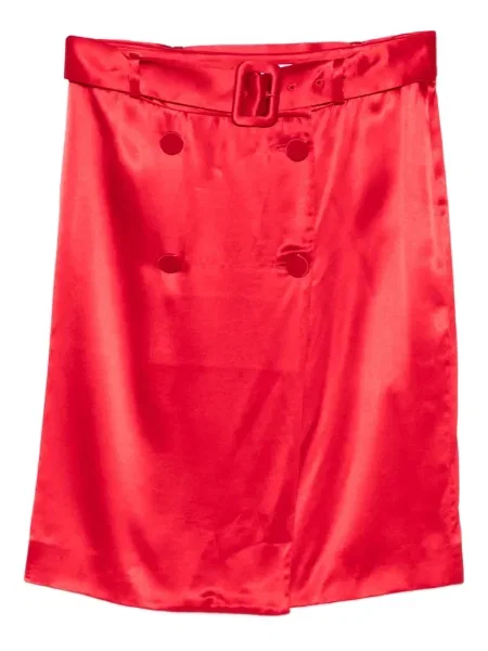 Fustă midi Ferragamo până la genunchi roșu