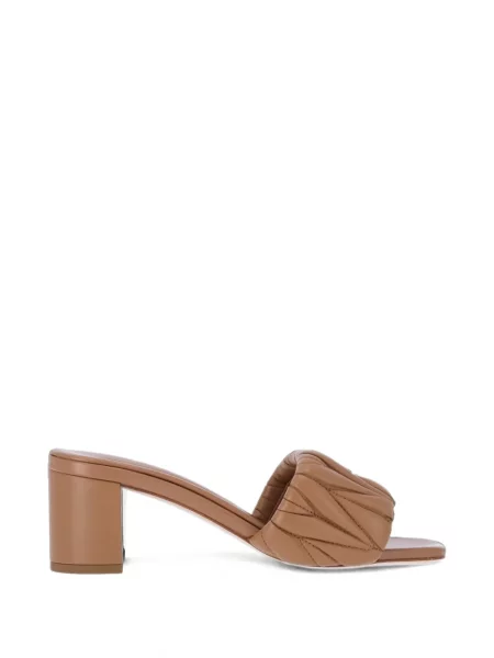 Sandale Miu Miu din piele maro