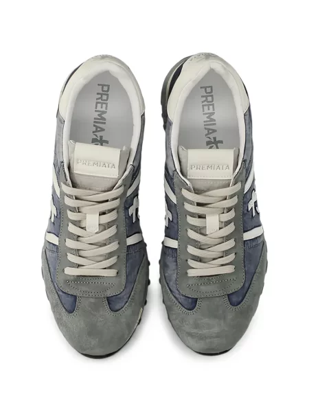 Sneakerși Premiata cu autograf albastru
