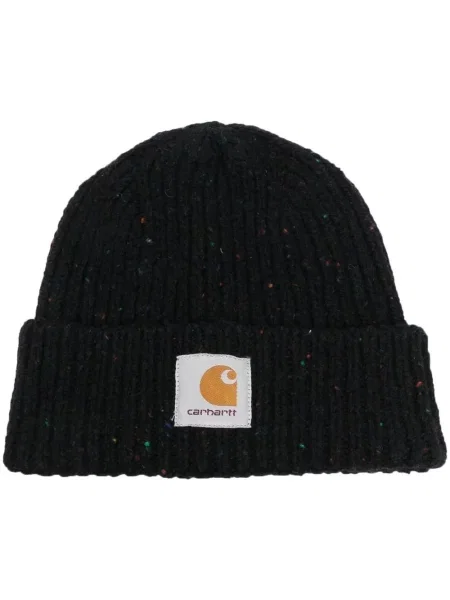 Căciulă Carhartt Wip cu autograf negru