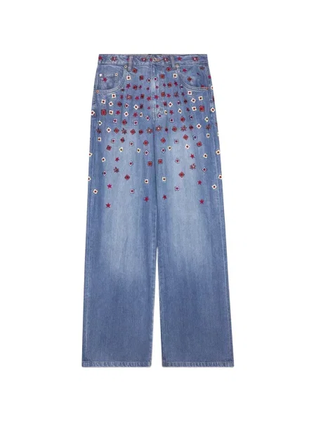 Spodnie Ottodame niebieskie