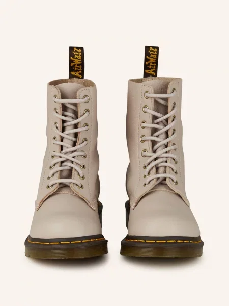 Šněrovací kotníkové boty Dr. Martens béžové