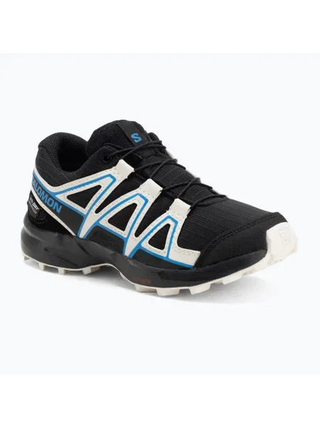 Gyerek futócipő Salomon Speedcross Waterproof fekete/vanília jég/francia kék. Méret: 28 EU fekete