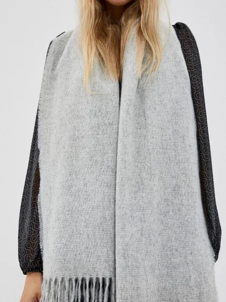 Fular Moodo cu franjuri negru