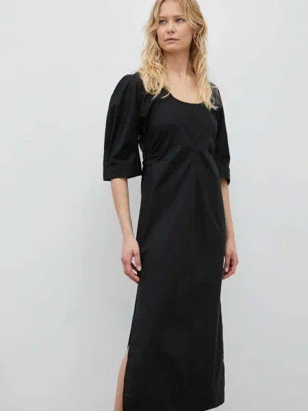 Day Birger et Mikkelsen rochie din Megan midi drept negru