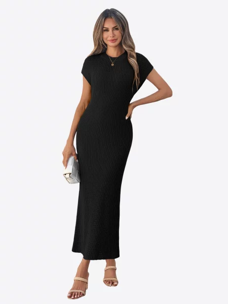 Imily Bela Rochie tricotat negru