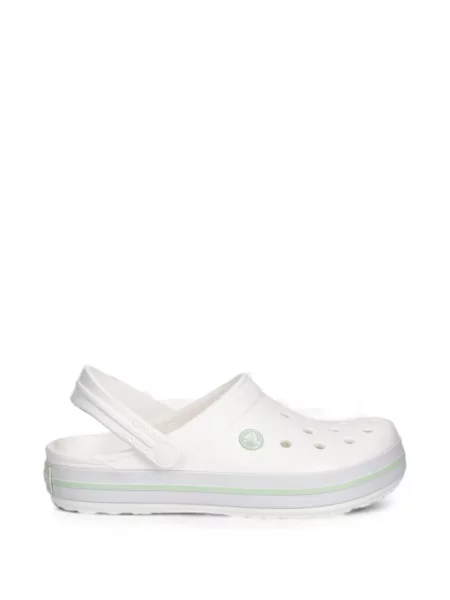 Saboți Crocs slingback alb