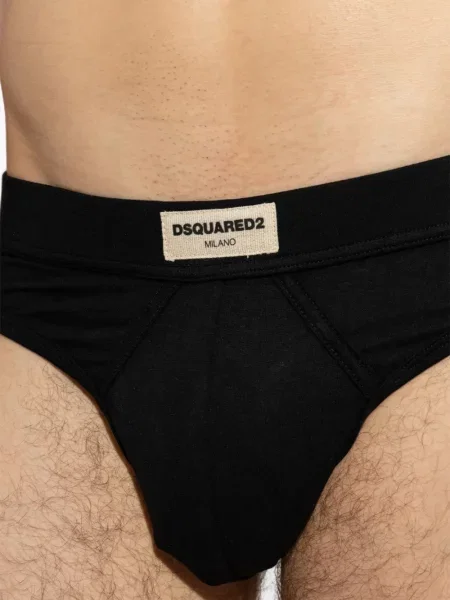 Chiloți Dsquared2 cu autograf negru