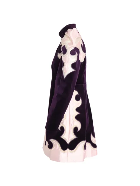 Rochie mini Zimmermann de catifea de costum violet