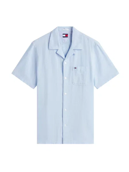 Tommy Jeans Cămașă deschis albastru