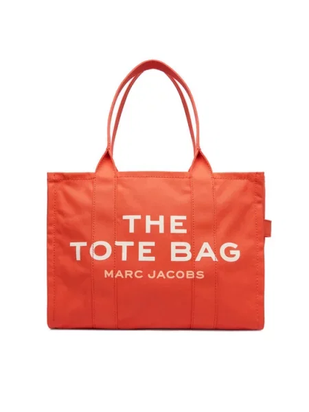 Ročna torba Marc Jacobs The Canvas Large Tote Bag oranžna