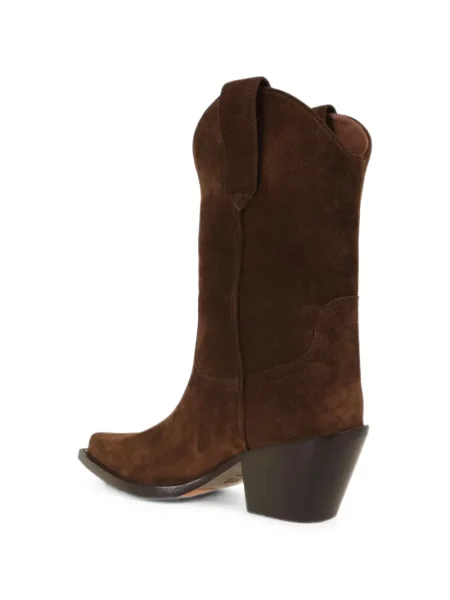 Botine Paris Texas din piele de căprioară maro