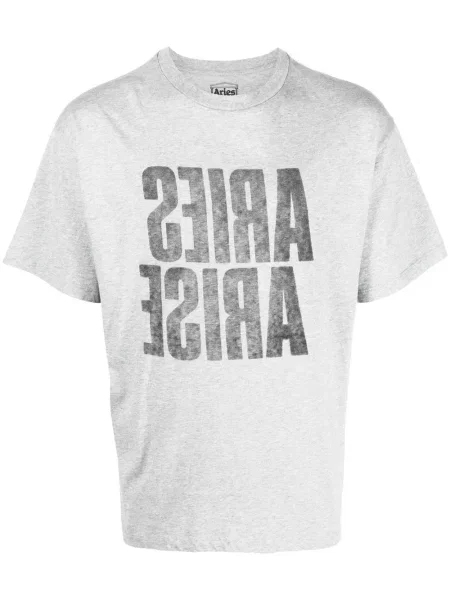 Tričko Aries s potiskem šedé