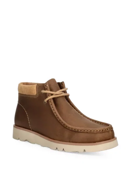 Μποτάκια αστραγάλου Clarks Originals με κορδόνια με δαντέλα καφέ