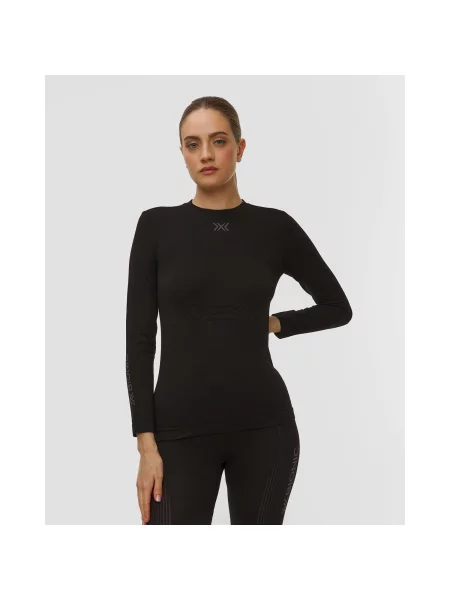 Pánske termo tričko longsleeve X-Bionic Mightywool x black čierna