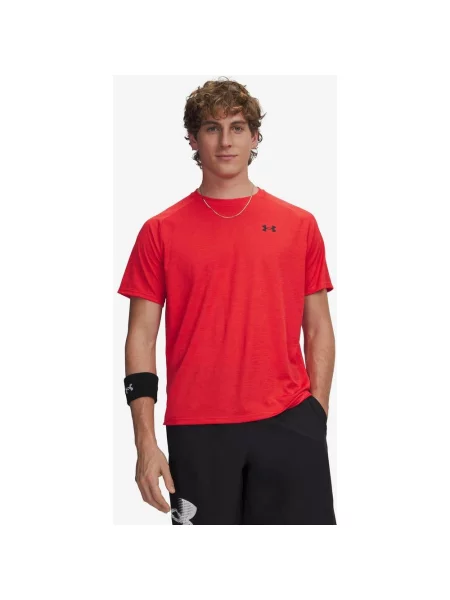 Koszulka z krótkim rękawem Under Armour Tech Textured S czerwony