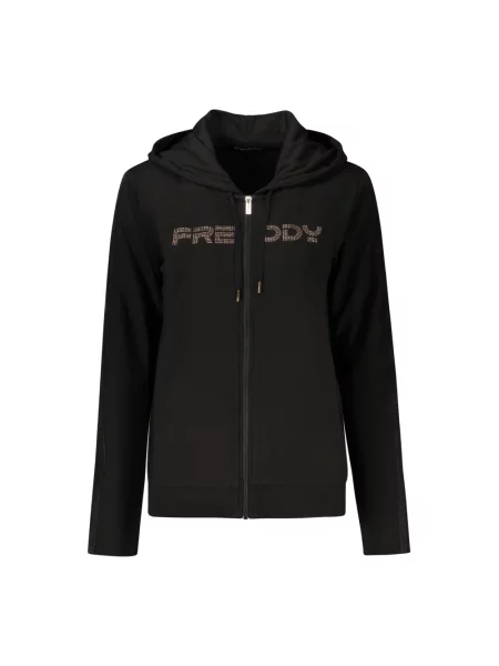 Bluza z kapturem Freddy z kapturem czarna