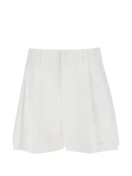 Szorty Federica Tosi plisowane białe