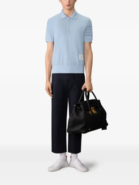 Polo Thom Browne cu dungi albastru