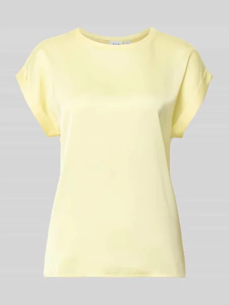 T-shirt z okrągłym dekoltem model „ELLETTE” Vila