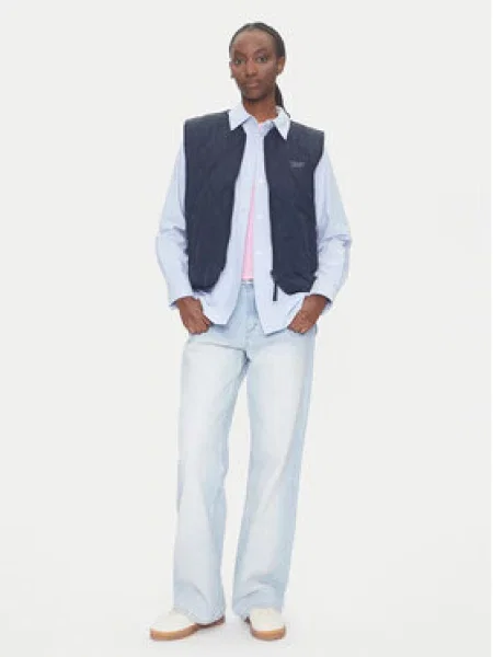 Tommy Jeans Sportovní vesta Onion Tmavomodrá modrá
