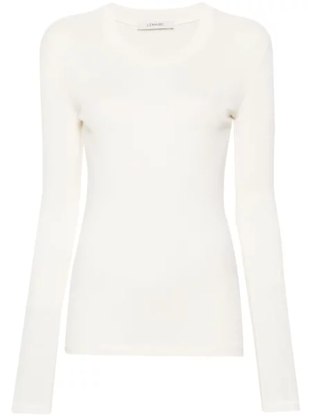 Tricou Lemaire din jerseu alb