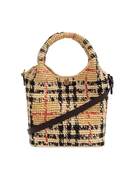 Torebka Burberry skórzana beżowa