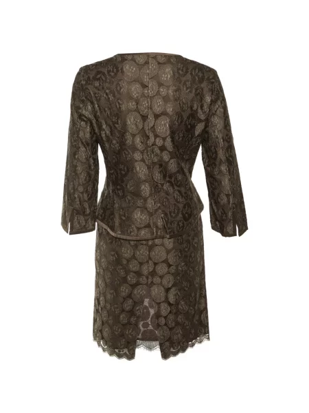 Fustă Max Mara din dantelă maro