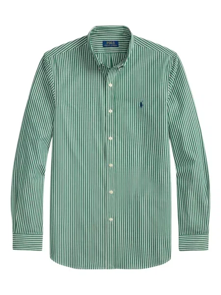Ριγέ polo Polo Ralph Lauren με κουκούλα με αυτόγραφο λευκό
