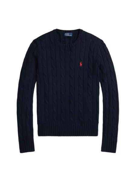 Polo Ralph Lauren Sweter z dzianiny Kobiety jednolity S niebieski