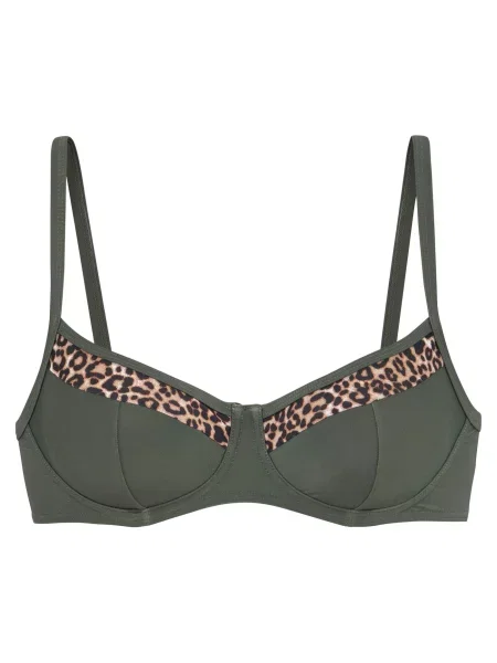 LASCANA Bikini zgornji del / rjava / oliva bež