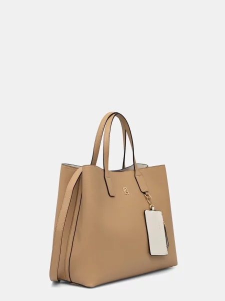 Tommy Hilfiger Geantă Th Icon Satchel Kaki bej