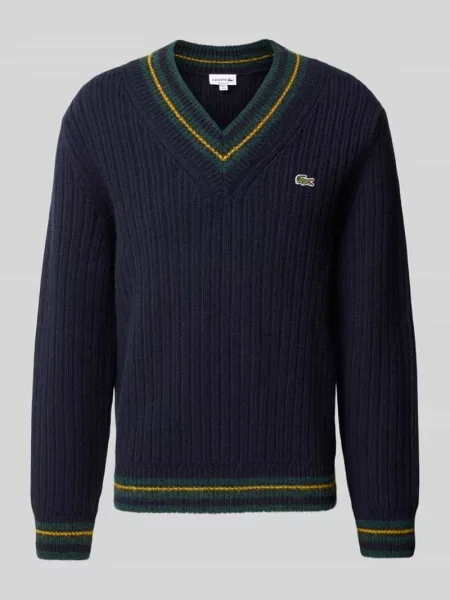 Sweter Lacoste granatowy