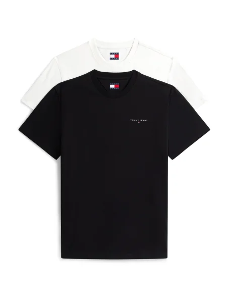Tommy Jeans Tricou negru alb