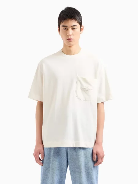 Emporio Armani Футболка Молочний 